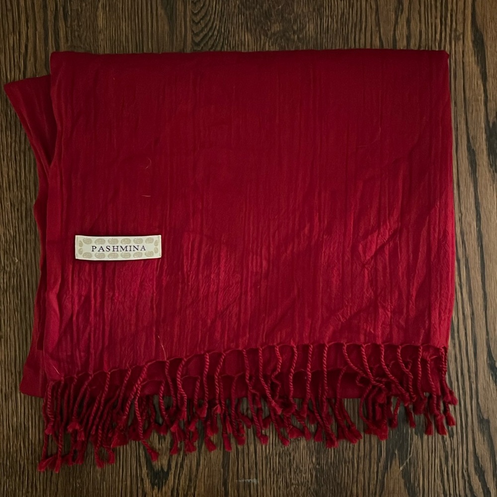 Red Pashmina Scarf